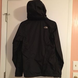 Black rain jacket